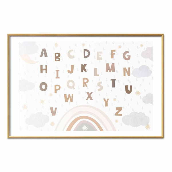 Poster - Letters in Muted Colors