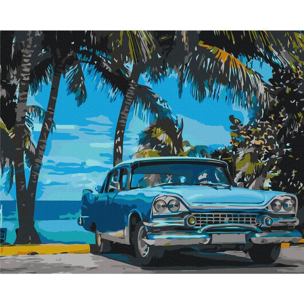 Quadro fai da te - Car under Palm Trees