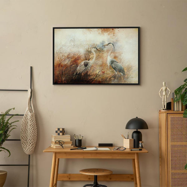 Quadro - Herons on the Hunt (1 Part) Wide