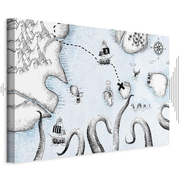 Quadro - Treasure Map (1 Part) Wide