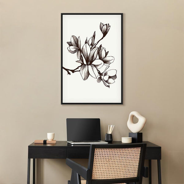 Quadro - Renaissance Magnolias (1 Part) Vertical