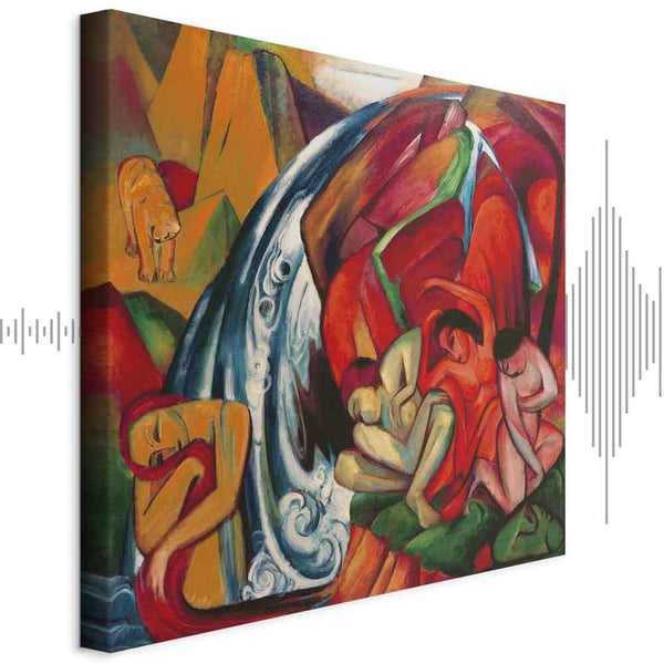 Quadro - Franz Marc – The waterfall (Women under a waterfall)