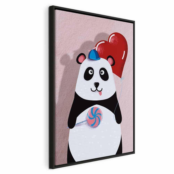 Quadro - Panda with a Balloon (1 Part) Vertical