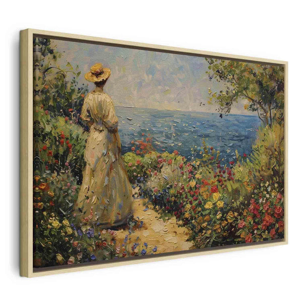 Quadro - Nostalgic impression - a pensive woman contemplating