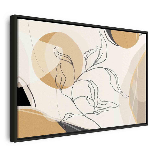 Quadro - Landscape with a leaf
