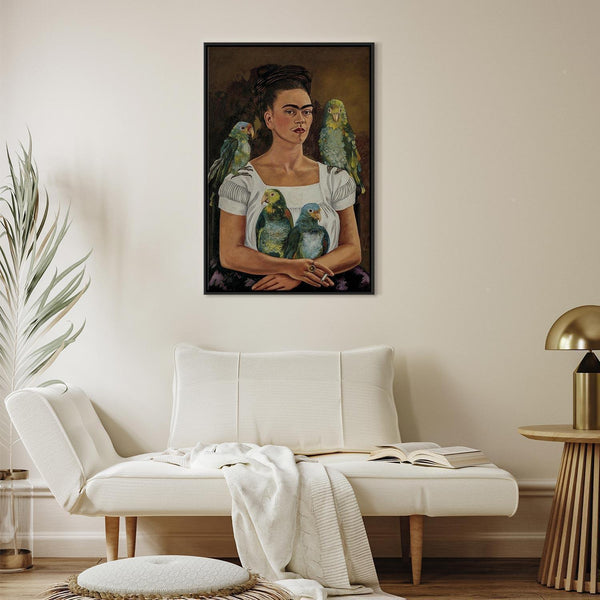 Quadro - Frida Kahlo – Me and My Parrots