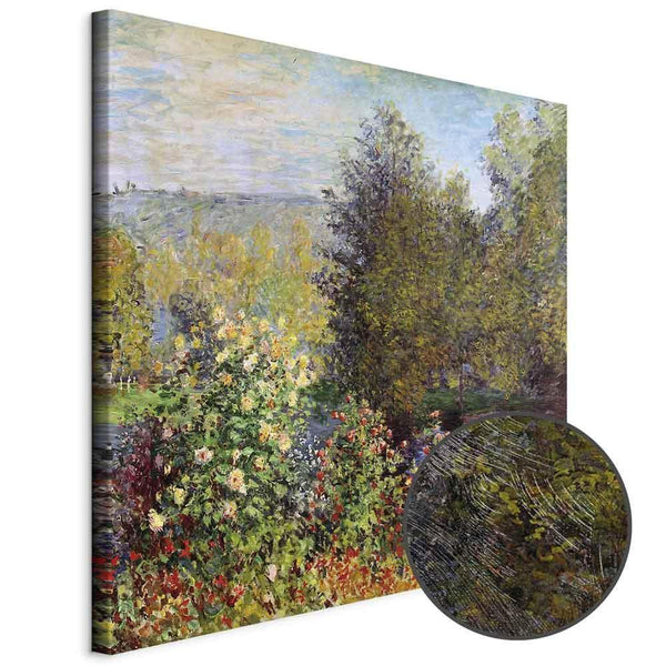 Quadro - Claude Monet – Coin de jardin à Montgeron