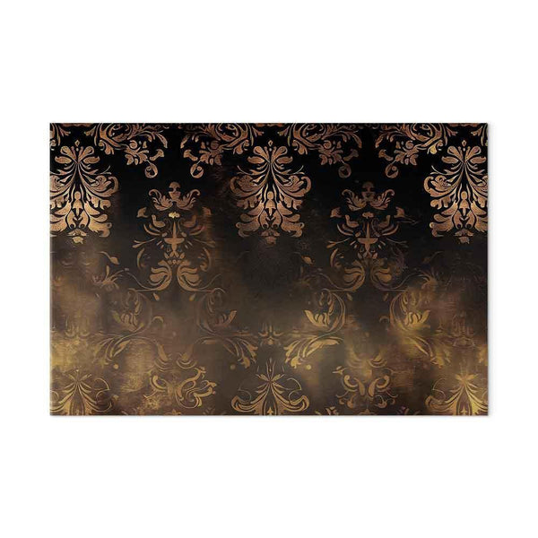 Quadro - Baroque Ornaments in Patinated Gold and Browns: Retro Motif