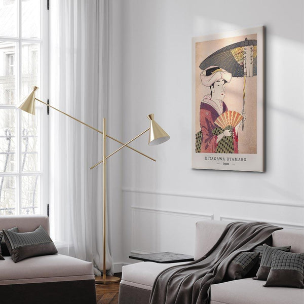 Quadro - Woman With an Umbrella (1 Part) Vertical