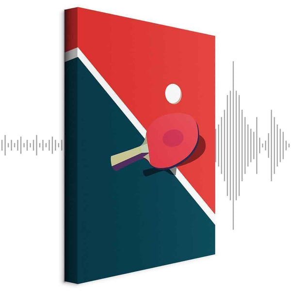 Quadro - Table Tennis - Racket and Ball on the Table