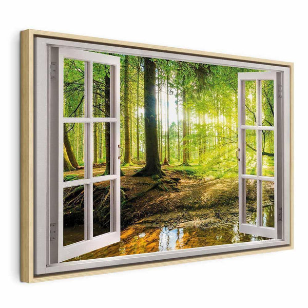 Quadro - Window: View on Forest