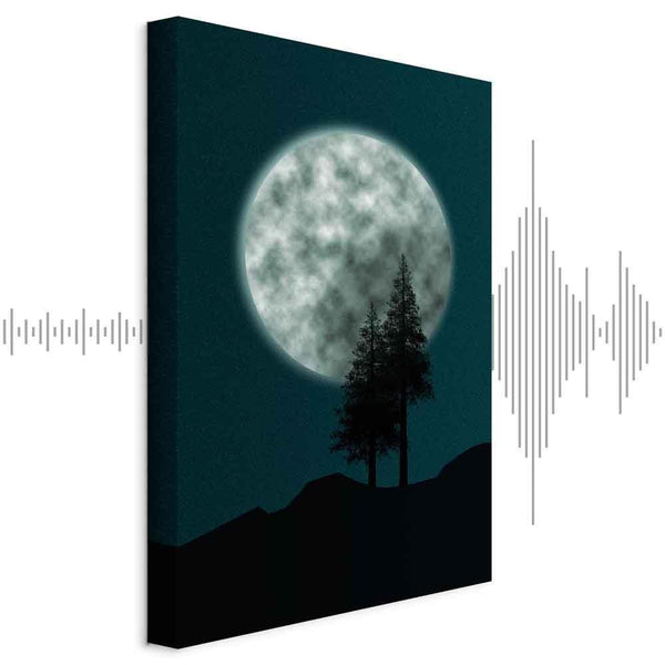 Quadro - Beautiful Full Moon (1 Part) Vertical