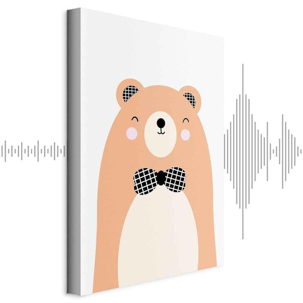 Quadro - Teddy Bear in Bow Tie (1 Part) Vertical