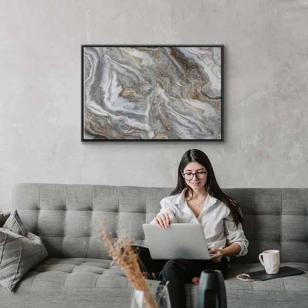 Quadro - Stone abstractions – marble structures in neutral shades