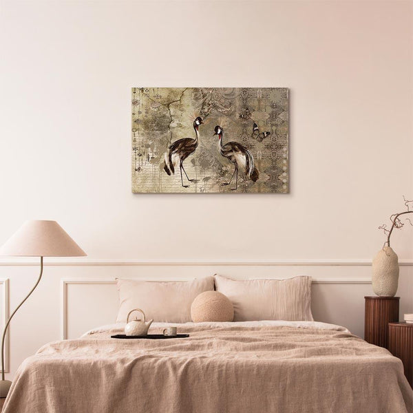 Quadro - Retro Cranes (1 Part) Wide