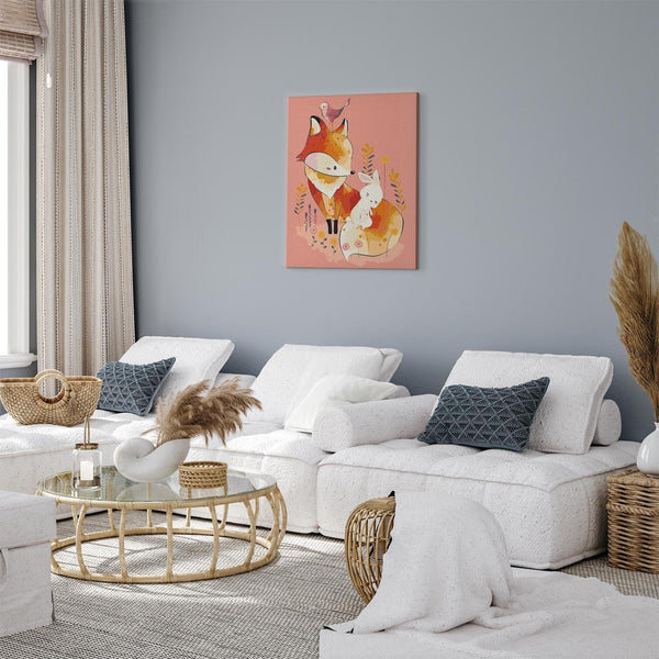 Quadro fai da te - Fox and Rabbit