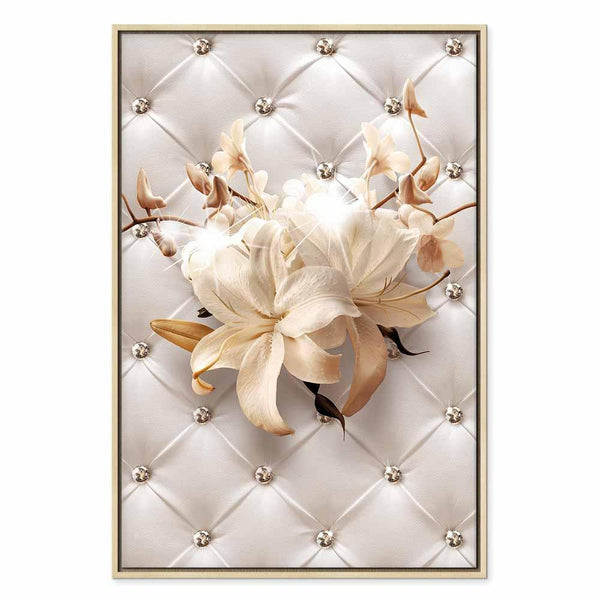 Quadro - Diamond Lilies (1 Part) Vertical