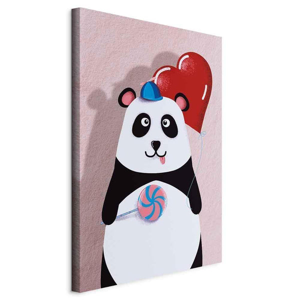 Quadro - Panda with a Balloon (1 Part) Vertical