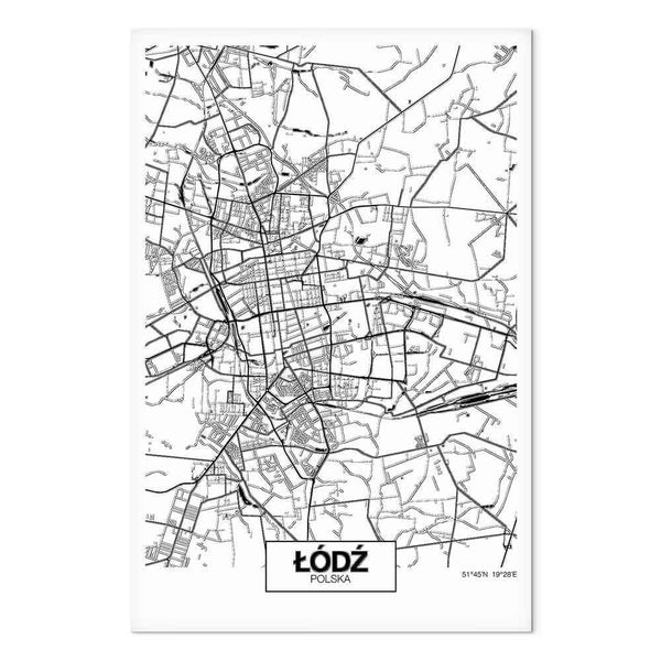 Quadro - City Plan: Lodz (1 Part) Vertical