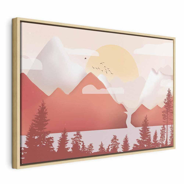 Quadro - Landscape at Sunset (1 Part) Wide