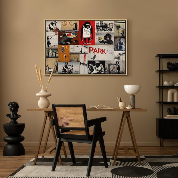Quadro - Banksy - collage