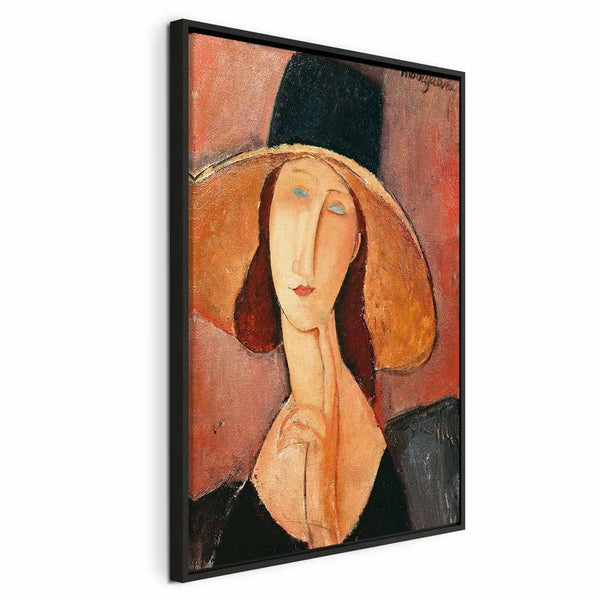 Quadro - Amedeo Modigliani – Portrait of Jeanne Hebuterne in a Large Hat