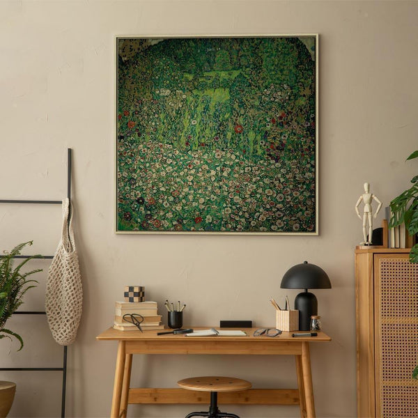 Quadro - Gustav Klimt – Gartenlandschaft mit Bergkuppe