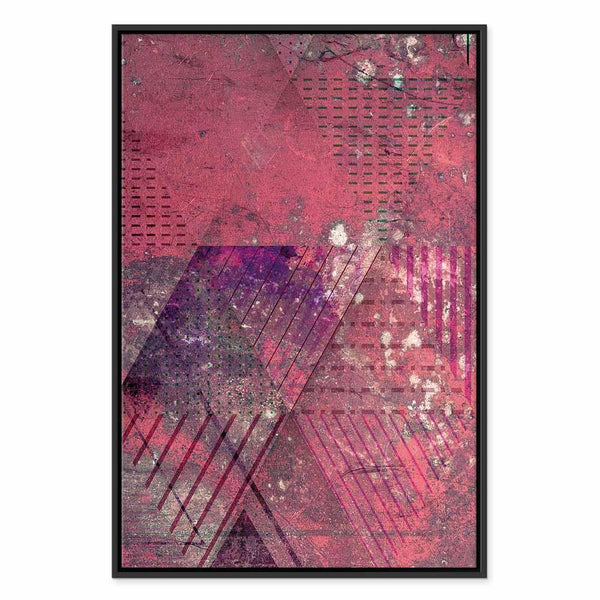 Quadro - Crimson Abstraction (1 Part) Vertical
