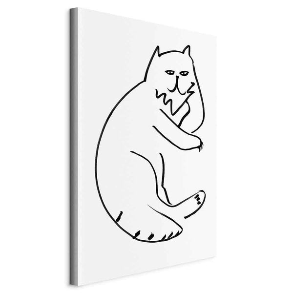 Quadro - Cat Relaxing (1 Part) Vertical