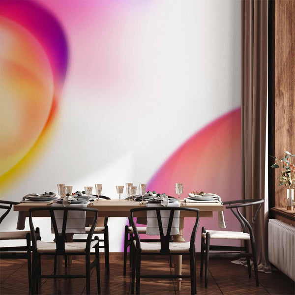 Carta da parati - Abstraction - Shapes - Juicy Yellow and Violet-Pink