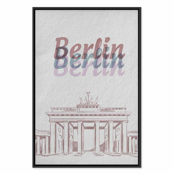 Quadro - Berlin in Watercolours (1 Part) Vertical