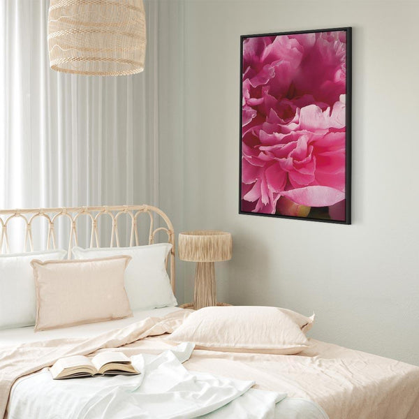 Quadro - Blossom of Beauty (1-part) - Pink Peony Flower Embraced by Nature