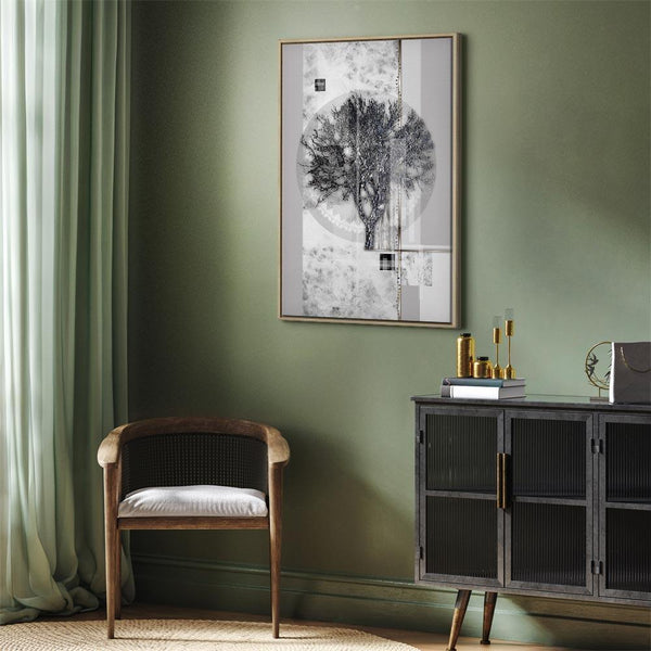 Quadro - Silver Tree (1 Part) Vertical