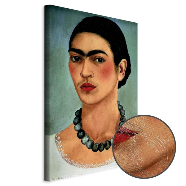 Quadro - Frida Kahlo – Self-Portrait with Beaded Necklace