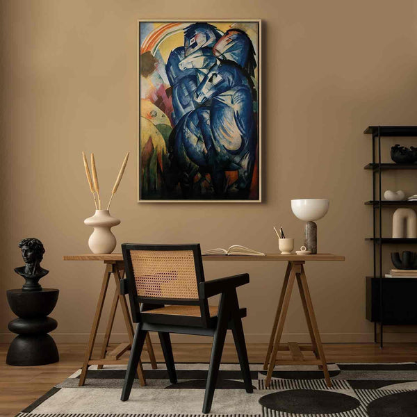 Quadro - Franz Marc – The tower of blue horses