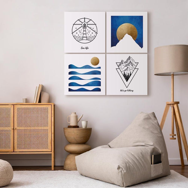 Quadro - Sea or Mountains (4 Parts)