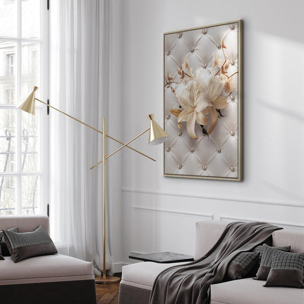 Quadro - Diamond Lilies (1 Part) Vertical