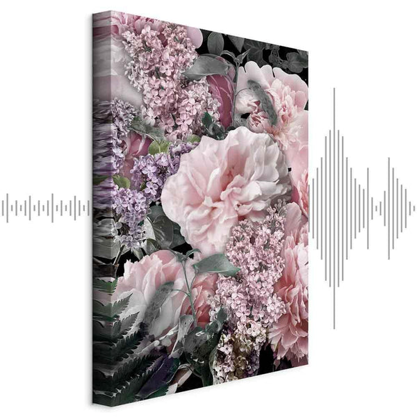 Quadro - Among Flowers (1-part) - Blooming Plants in Nature's Colors