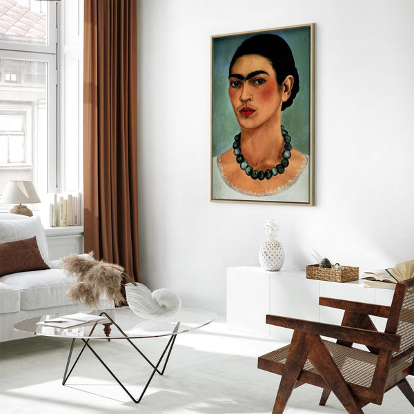 Quadro - Frida Kahlo – Self-Portrait with Beaded Necklace
