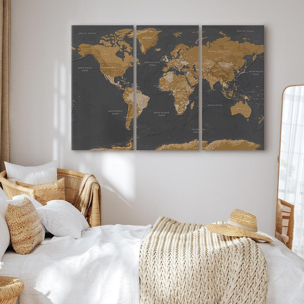 Quadro - World Map: Modern Aesthetics