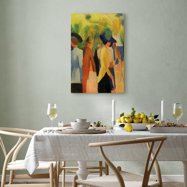 Quadro - August Macke – Walker under trees (Walker in the park)