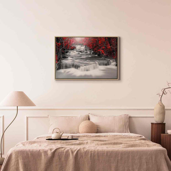 Quadro - Cascade of Thoughts (1 Part) Wide Red