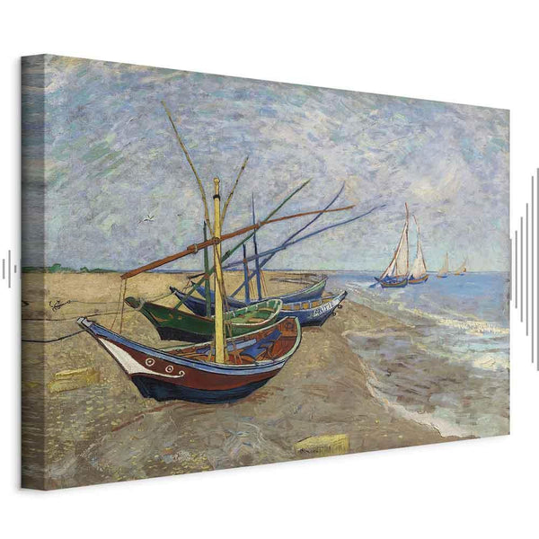 Quadro - Vincent van Gogh – Fishing Boats on the Beach