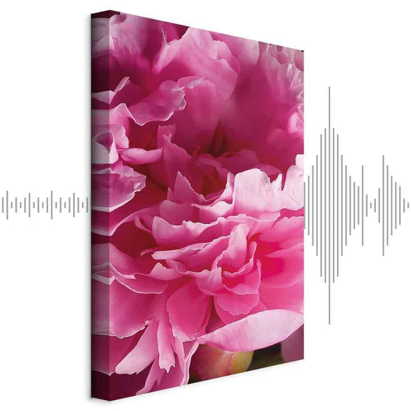 Quadro - Blossom of Beauty (1-part) - Pink Peony Flower Embraced by Nature