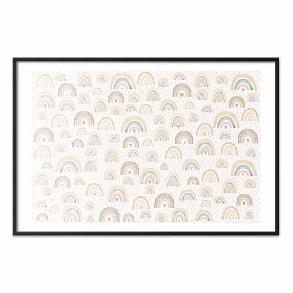 Poster - Rainbows and Hearts