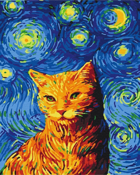 Quadro fai da te - Van Gogh's cat