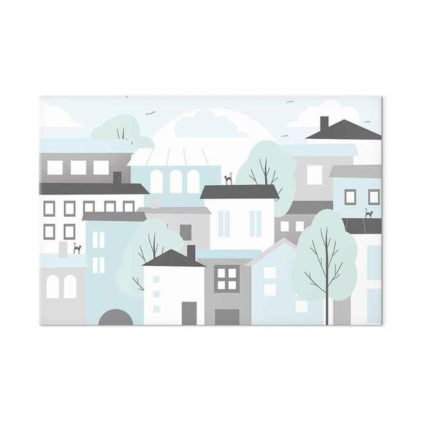 Quadro - Colorful Town (1 Part) Wide