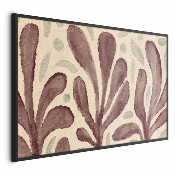 Poster - Leaves and Spots - large trembling shapes inspired by Matisse