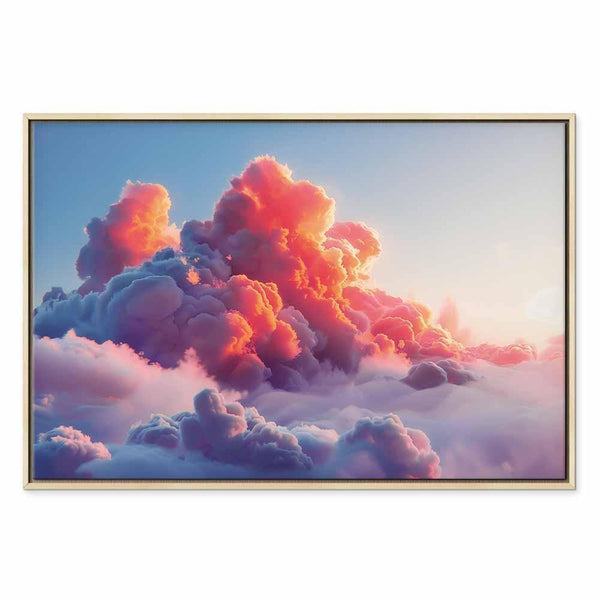 Quadro - Twilight Spectacle: Clouds in Shades of Pink and Violet
