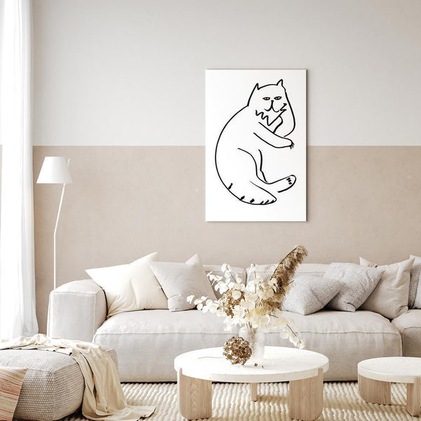 Quadro - Cat Relaxing (1 Part) Vertical